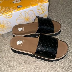 Yellow Box sandals